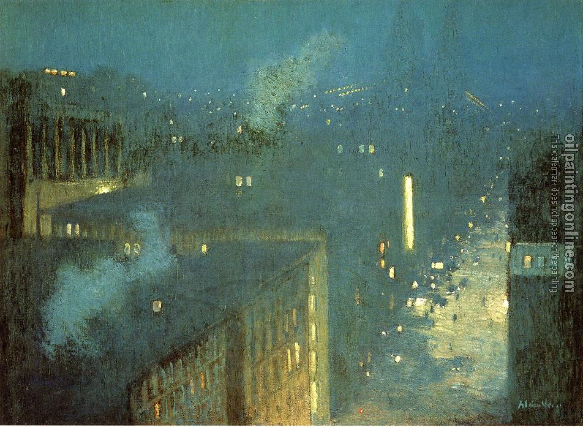 Weir, Julian Alden - The Bridge Nocturne aka Nocturne Queensboro Bridge